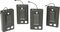 Nady&nbsp;U-41 Quad HM1 Headset Wireless System (14/16/10/12)&nbsp;Black&nbsp;Transmitters Back