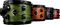 Crush Drums & Percussion&nbsp;Chameleon Ash Tom&nbsp;Trans Satin Forest Green&nbsp;8x6Colors