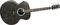Rainsong&nbsp;Black Ice Series BIJM1000N2 Graphite Acoustic-Electric Guitar&nbsp;&nbsp;Right Facing