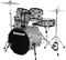 Ludwig&nbsp;Accent CS Combo Exclusive 5-Piece Shell Pack&nbsp;&nbsp;Silver, Left-Facing