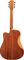 Washburn&nbsp;Comfort Series WCD18CE Acoustic-Electric Guitar&nbsp;&nbsp;Natural, Back