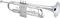Allora&nbsp;Student Series Bb Trumpet Model AATR-101&nbsp;&nbsp;Silver, Right-facing