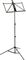 Strukture&nbsp;Aluminum Music Stand&nbsp;White&nbsp;Black, Right-Facing