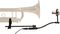 Applied Microphone Technology&nbsp;AMT P800 Trumpet / Flugelhorn Microphone with BP45 Preamp&nbsp;&nbsp;On Trumpet