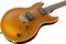 Vox&nbsp;SDC-33 Double-Cutaway Solidbody Electric Guitar&nbsp;Trans Red&nbsp;Gold, Body Closeup