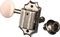 Kluson&nbsp;KBW Round White Button Guitar Tuning Machines - 3-Per-Side&nbsp;Chrome&nbsp;Chrome, Single Tuner