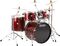 Mapex&nbsp;Voyager Basswood Covered 5-Piece SRO Ready Set Go Kit&nbsp;Snow White&nbsp;Burgundy, Right-Facing