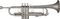 Blessing&nbsp;BTR-1580R Professional Reverse Tuning Slide Series Bb Trumpet&nbsp;&nbsp;Silver, Reverse Tuning, Slide