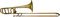 Blessing&nbsp;BTB-1547T F Attachment Trombone&nbsp;BTB-1547TS Silver&nbsp;Yellow Brass BellLacquer Yellow, Brass Bell