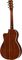 Recording King&nbsp;Studio Series 12 Fret O Acoustic Guitar with Cutaway&nbsp;Natural&nbsp;Natural, Back