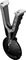 Ultimate Support&nbsp;GS-10 Pro Guitar Hanger - Slat Wall Mount&nbsp;&nbsp;Black, Folded