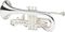 Blessing&nbsp;BCR-XL Series Bb Cornet&nbsp;&nbsp;Silver, Left Side