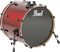 Pearl&nbsp;Vision Birch Bass Drum&nbsp;Mirror Chrome&nbsp;22x18Wine Red, 22 x 18 Inch, Right-Facing