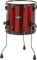 Pearl&nbsp;Vision Birch Floor Tom&nbsp;Jet Black&nbsp;18x16Wine Red 14 x 14 Inch