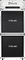 Dime Amplification&nbsp;Dimebag D412 300W 4x12 Guitar Speaker Cabinet&nbsp;Red&nbsp;SlantWhite, Full Stack With Head