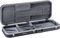Road Runner&nbsp;RRMEGGL Graphite Looking Electric Guitar Case&nbsp;Gray ABS Molded&nbsp;Grey, Open, Right-Facing
