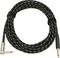 Musician's Gear&nbsp;Tweed Right Angle Instrument Cable&nbsp;Gold&nbsp;10 FeetBlack, 20 Foot, Coiled