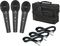 Audio-Technica&nbsp;M4000S 3-Pack Mic and Bag Kit&nbsp;&nbsp;Group Shot