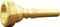 Bach&nbsp;Standard Series Cornet Mouthpiece in Gold Group II&nbsp;18C&nbsp;10-1/2C, Side