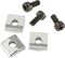 ProLine&nbsp;Floyd Rose-Style Locking Nut Block w/ Screws 3 Pack&nbsp;&nbsp;Chrome