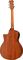Dean&nbsp;Axcess Flame Cutaway Acoustic Guitar&nbsp;&nbsp;Natural, Back