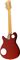 Fano Guitars&nbsp;Alt-De Facto RB6 Electric Guitar&nbsp;Black over Shell Pink&nbsp;Candy Apple Red, Back