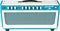Tone King&nbsp;Galaxy 60W Tube Guitar Amp Head&nbsp;Red&nbsp;Turquoise, Front