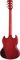 Gibson&nbsp;SG61 Satin Finish Electric Guitar&nbsp;Satin Ebony&nbsp;Worn Cherry, Back