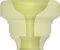 Warburton&nbsp;Size 4 Lexan Series Trumpet and Cornet Mouthpiece Top&nbsp;4MD Lexan&nbsp;4SV Lexan, Cross-section Diagram