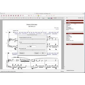 Notion PROTEGE 2.0 Music Creation Software Screenshot 02, Tuning