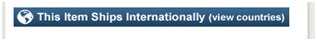This Item Ships Internationally (view countries)