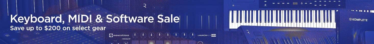 Keyboard midi and software sales save up to two hundred dollars on select gear