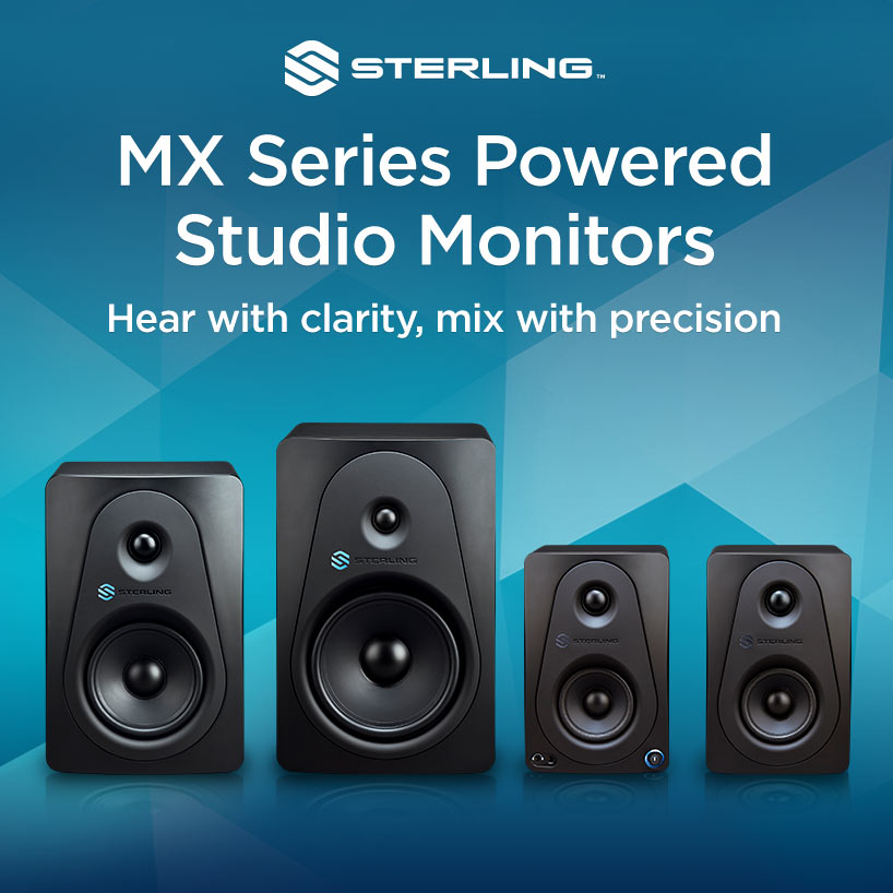 Sterling MX Series Powered Studio Monitors