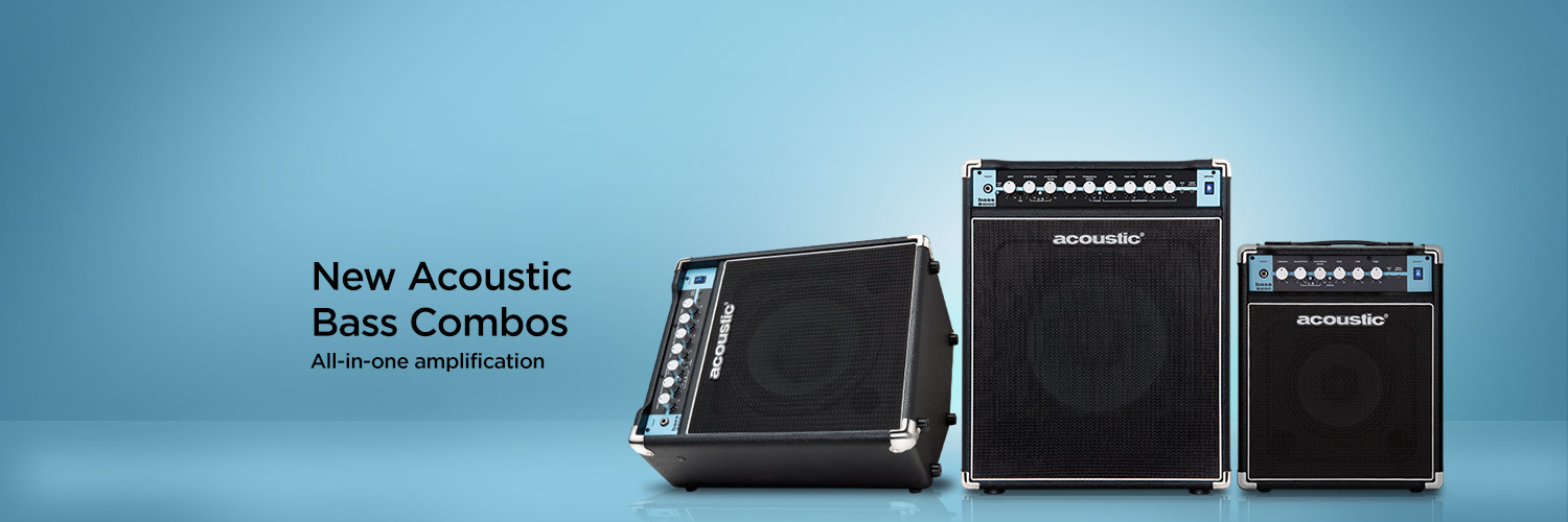 New Acoustic Bass Combos. All-in-one amplification.