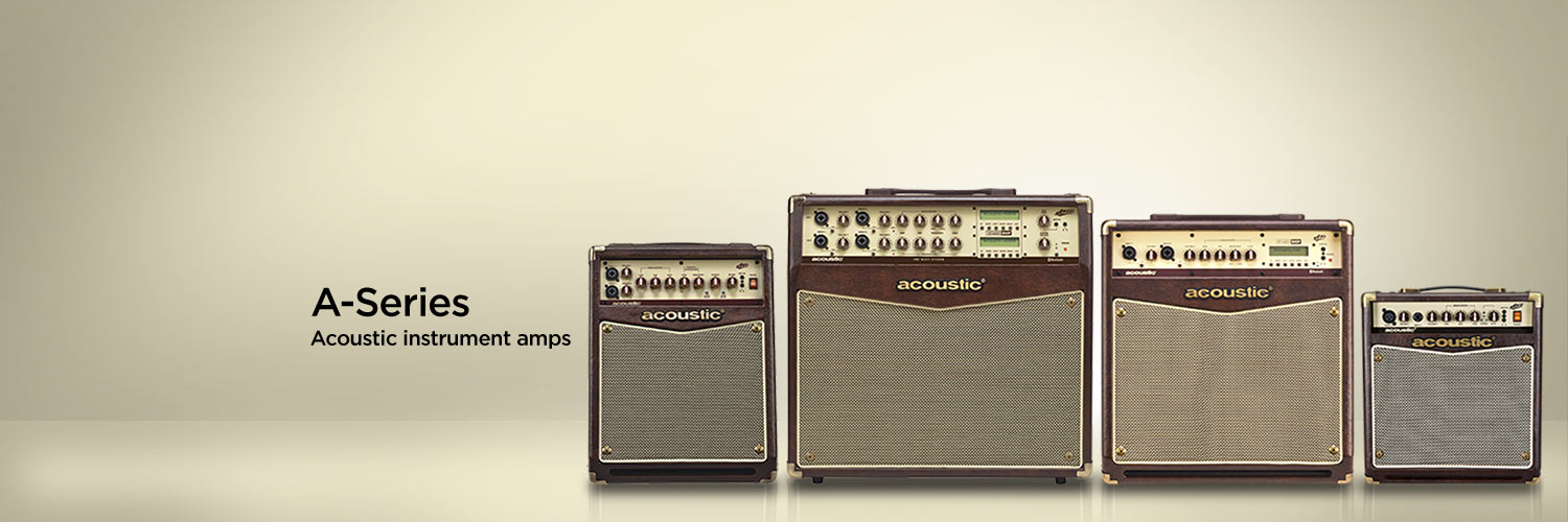A-Series Acoustic instrument amps.