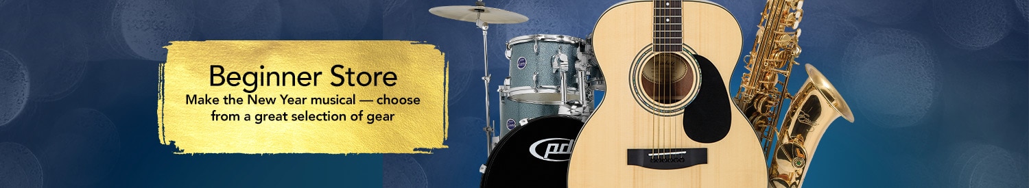 Beginner Store, Make the New Year musical - choose from a great selection of gear.