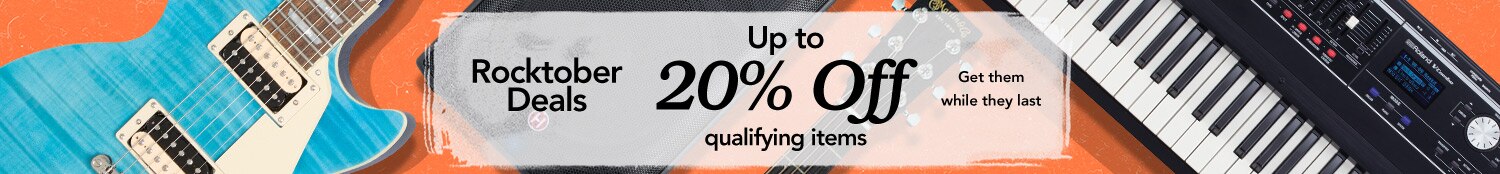 Rocktober deals, up to 20% off qualifying items. Get them while they last.