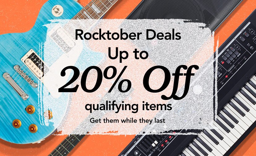 Rocktober deals, up to 20% off qualifying items. Get them while they last.