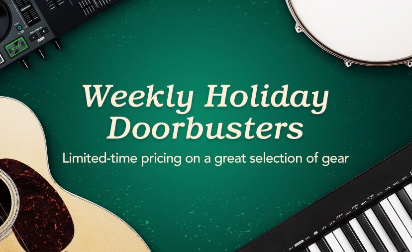 Weekly Holiday Doorbusters. Limited-time pricing on a great selection of gear.