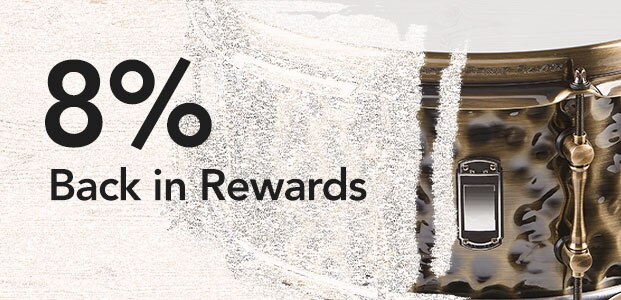 plus 8 percent back in rewards.