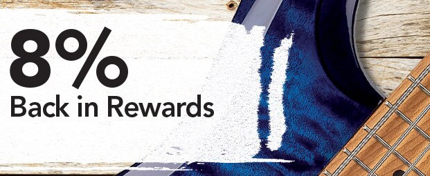 plus 8 percent back in rewards.
