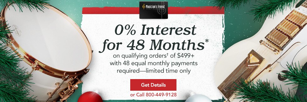 0% interest for 48 months* on qualifying orders** of $499+ with 48 equal monthly payments required-limited time only.