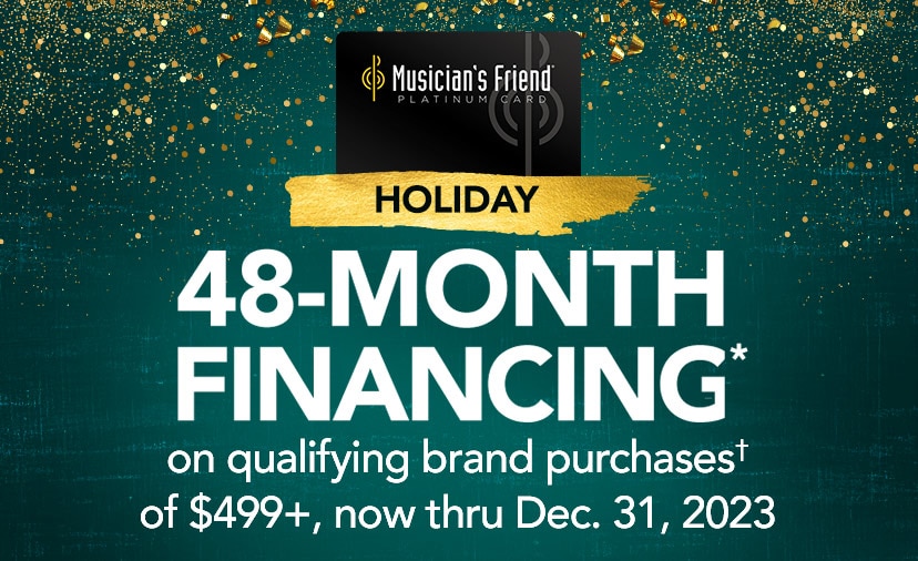 48 month financing on qualifying brand purchases of 499 plus, now thru Dec. 31, 2023.