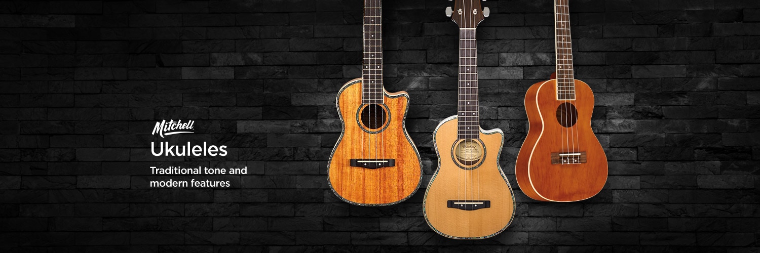 Mitchell Ukuleles. Traditional tone and modern features