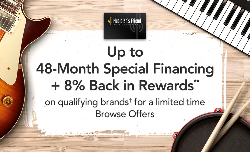 Up to 48-Month Special Financing + 8% Back in Rewards** on qualifying brands† for a limited time. Browse Offers.