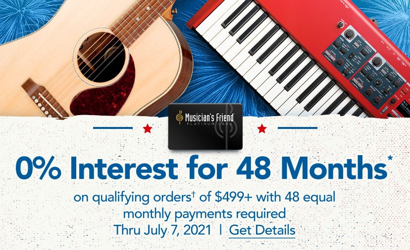 0% Interest for 48 Months* on qualifying orders† of $499+ with 48 equal monthly payments required thru 7/7/21. Get details or call 877-560-3807