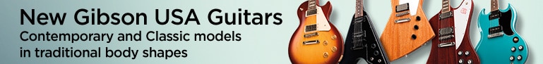 New Gibson USA Guitars. Contemporary and Classic models in traditional body shapes