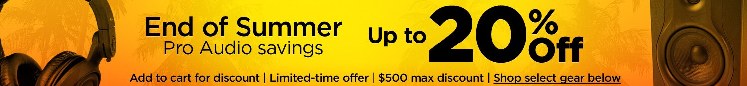 End Of Summer Pro Audio Sale