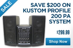 MF MD DR Save 200 on Kustom Profile 200 PA System  06-03-13