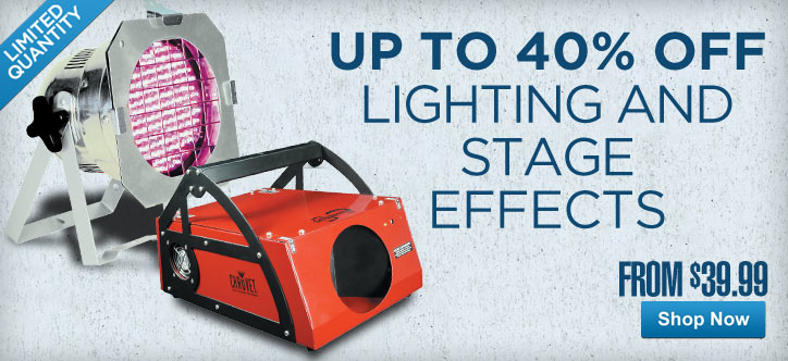 MF MD DT Up to 40% off lighting and stage effects 05-01-13